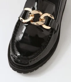 Misima W Black Patent Leather Loafers