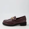 Misima W Burgundy Patent Leather Loafers