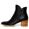 Mockas Black Natural Heel Leather