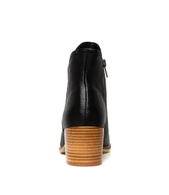 Mockas Black Natural Heel Leather