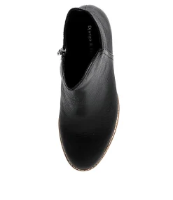 Mockas Black Natural Heel Leather