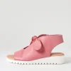 Moneka Pretty Pink White Leather Sandals