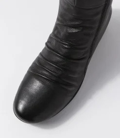 Morrison Black Leather Knee High Boots