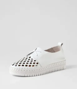 Mosi White Leather Sneakers