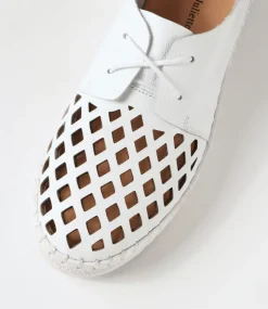 Mosi White Leather Sneakers