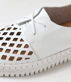 Mosi White Leather Sneakers