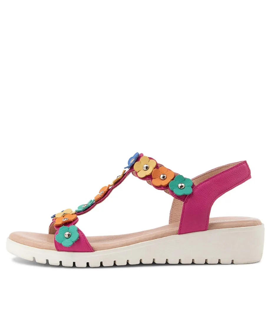 Murmur Fuchsia Multi Sandals