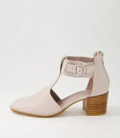 Murvin Pale Pink Leather Heels