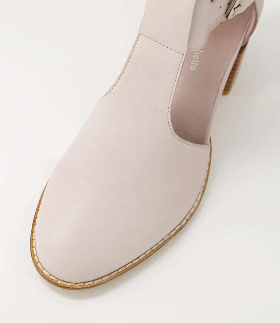 Murvin Pale Pink Leather Heels