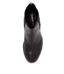 Mycah Black Leather Chelsea Boots Bh