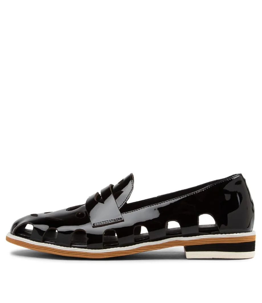 Nalwa Black Patent Leather Loafers