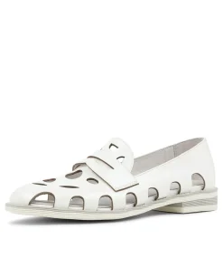 Nalwa White Patent Leather Loafers