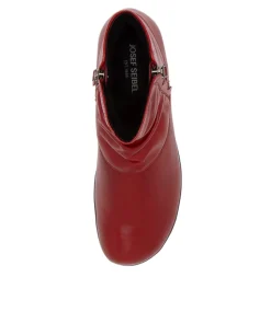 Naly 24 Carmin Leather Ankle Boots