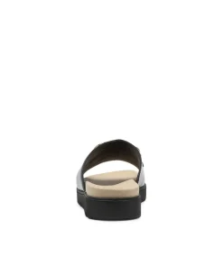 Narry Xw Black Wrinkle Patent Slides Bs