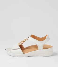 Navvon Xw White Leather Sandals