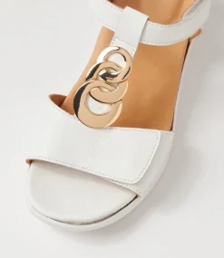 Navvon Xw White Leather Sandals