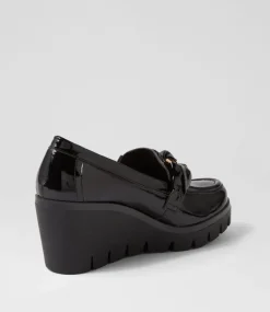 Newcomb Black Patent Leather Heels