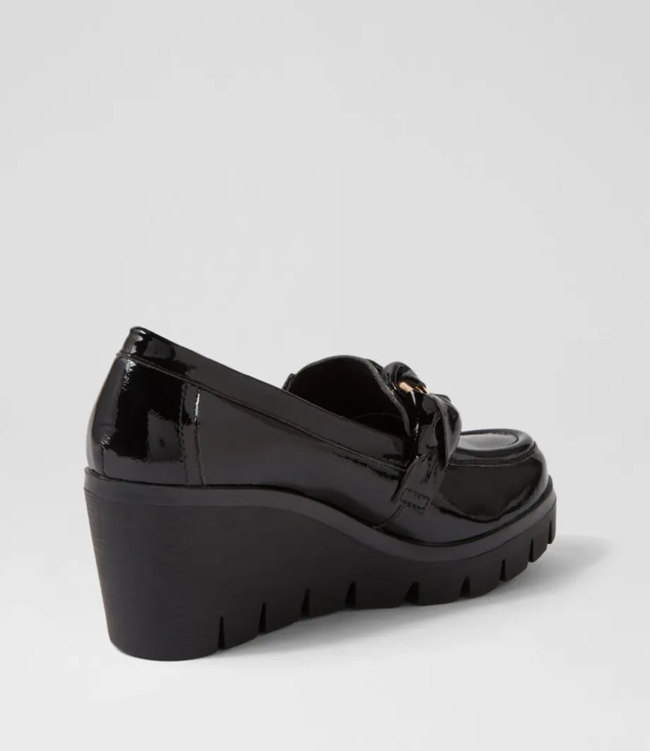 Newcomb Black Patent Leather Heels