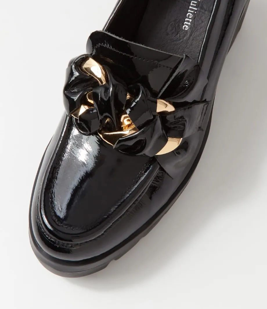 Newcomb Black Patent Leather Heels