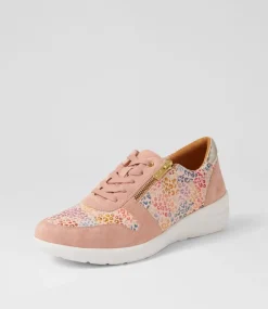 Newton W Rose Pink Leopard Multi Sneakers