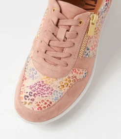 Newton W Rose Pink Leopard Multi Sneakers