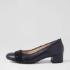 Nizza 13 Navy Leather Heels
