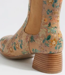Noyce Vintage Tan Leather Chelsea Boots