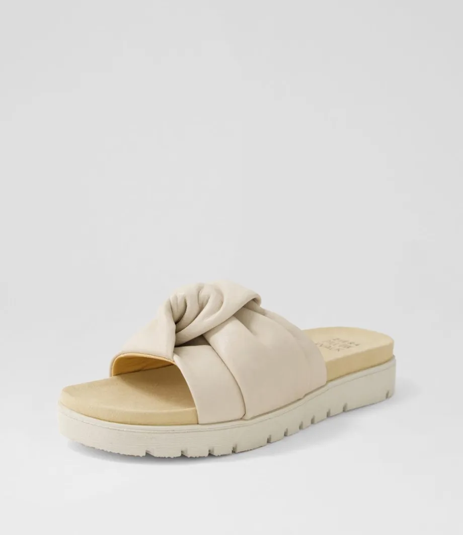 Nulla Xw Almond Leather Slides