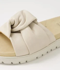 Nulla Xw Almond Leather Slides