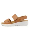 Nyle Xw Tan Leather Sandals