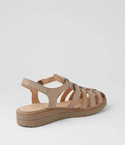 Oblight Smoke Leather Flat Shoes
