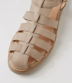 Oblight Smoke Leather Flat Shoes