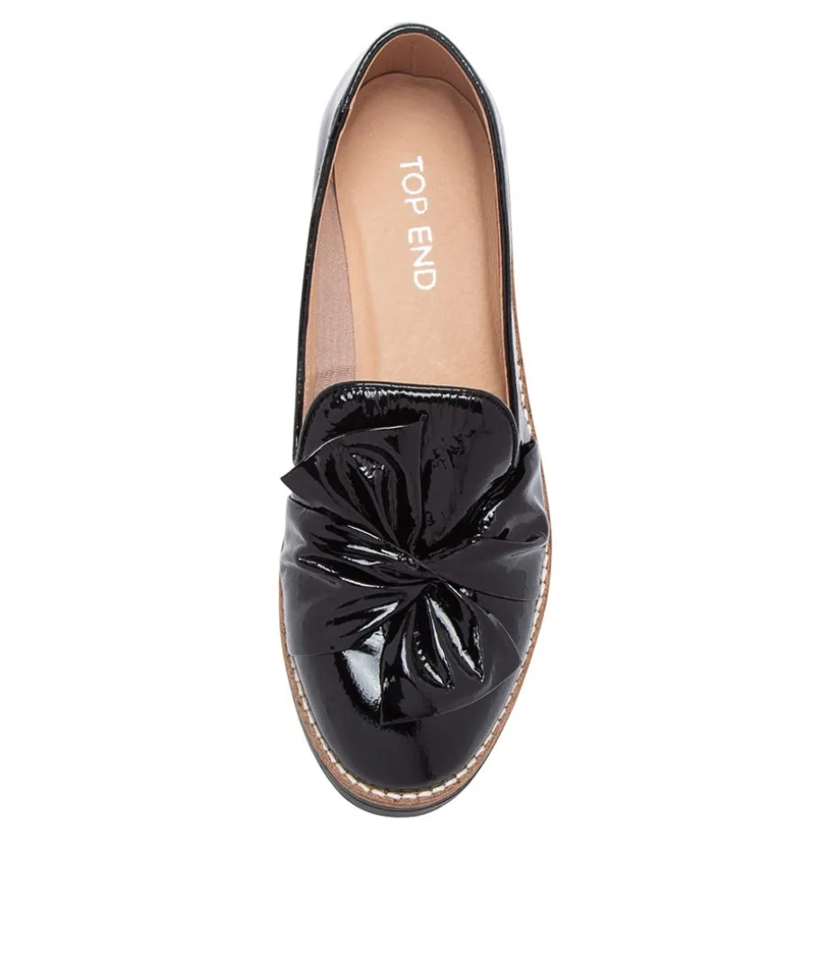 Oclem Black Patent Leather Shoes Black Sole