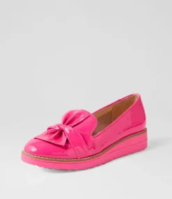 Oclem Hot Pink Patent Leather Loafers