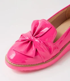 Oclem Hot Pink Patent Leather Loafers