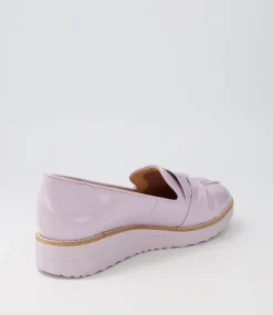 Oclem Lilac Patent Leather Loafers