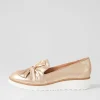 Oclem Old Gold Scratch Leather Loafers