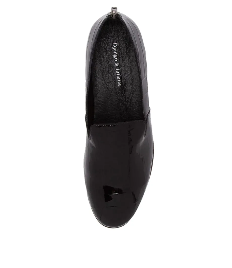 Odai Black Patent Leather Loafers