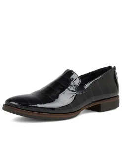 Odai Navy Patent Leather Loafers