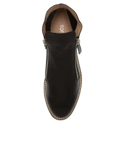Ohmy Black Patent Leather Boots Black Sole
