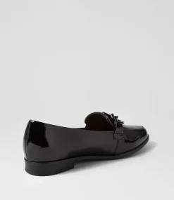 Olange Xw Black Wrinkle Patent Loafers
