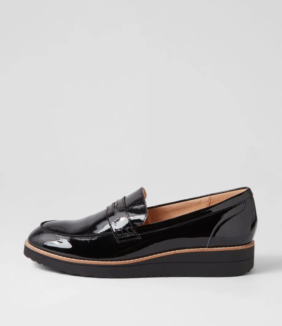 Oley Black Patent Leather Loafers