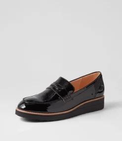 Oley Black Patent Leather Loafers