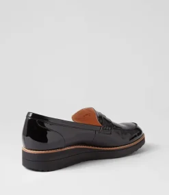 Oley Black Patent Leather Loafers