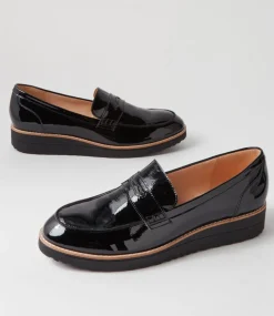 Oley Black Patent Leather Loafers