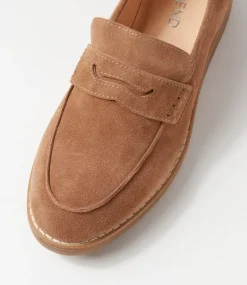 Oley Light Choc Suede Loafers