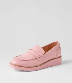 Oley Pink Patent Leather Loafers
