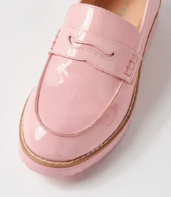 Oley Pink Patent Leather Loafers