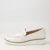 Oley White Patent Leather Flat Shoes