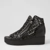 Olizzi Black Leather Sandals